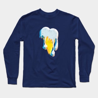 Melting Ice Cream Cone Long Sleeve T-Shirt